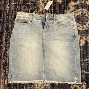 LOFT NWT denim mini skirt